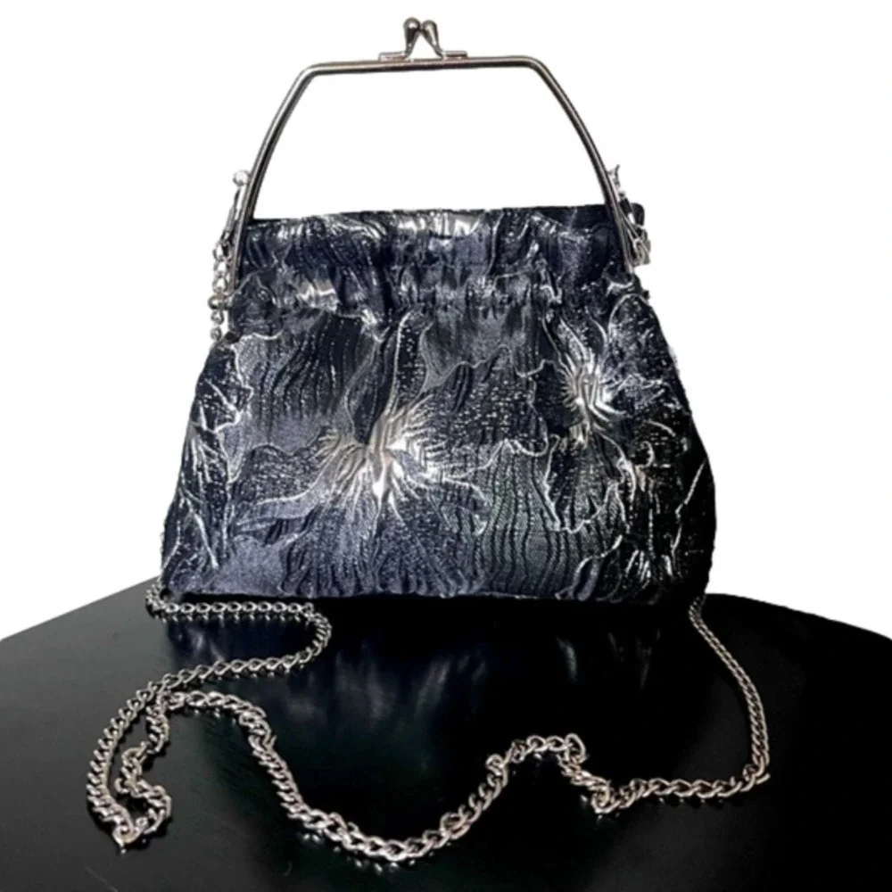 Prezzo Mini Satchel Glam Purse With Detachable Metal Strap